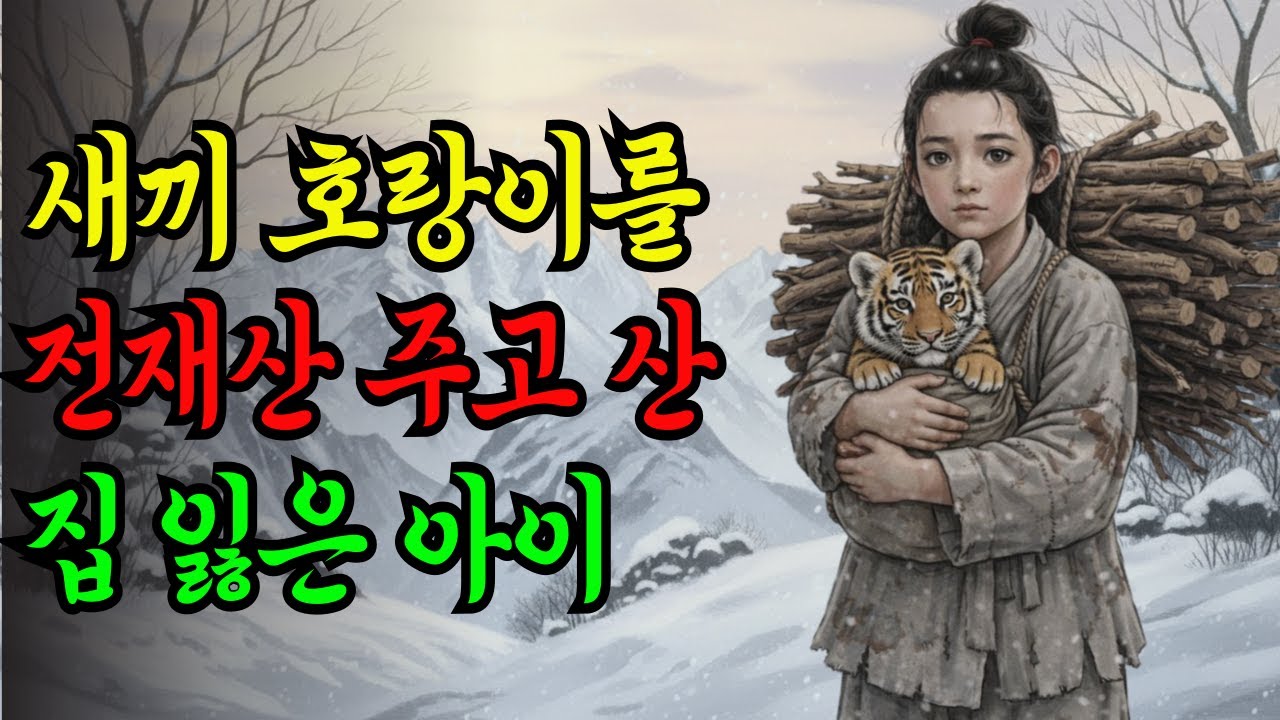새끼 호랑이를 전 재산 5냥 주고 산 집 없는 아이, 그 아이의 정체는? |  조선 시대 야담, 옛날이야기