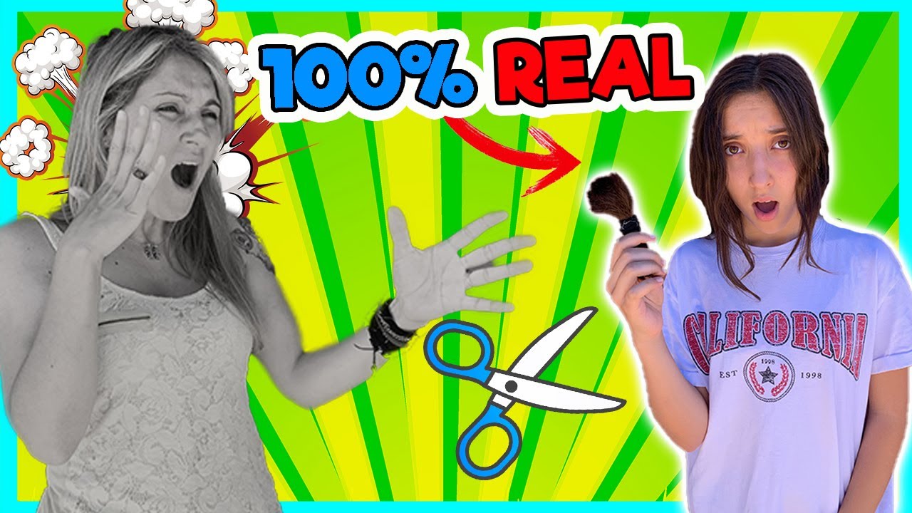 ✂ ME CORTO EL PELO SIN PERMISO DE MIS PADRES 😱 100% REAL MI MADRE SE ENFADA MUCHO RETO VIRAL TIKTOK
