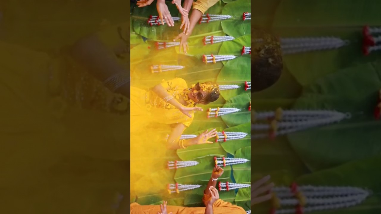 Haldi Wala Din ❤ | Bst Wedding Haldi Ceremony #haldiceremony #trending #shortsbeta #haldi #bride