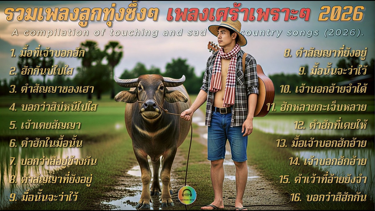 รวมเพลงลูกทุ่งเพราะๆ เพลงเศร้าฟังสบาย ต่อเนื่องยาวๆ💔ใหม่ล่าสุด2026