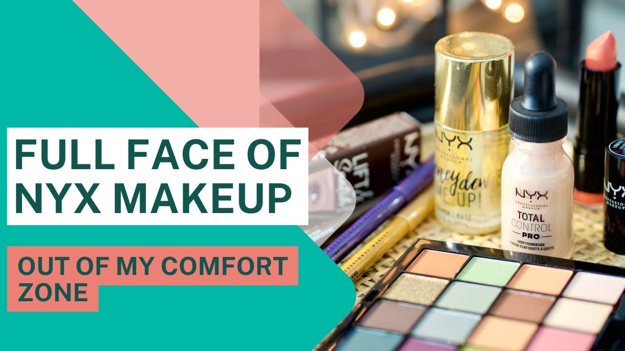 Full face of NYX makeup