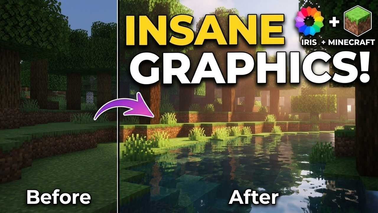 Как скачать шейдеры Iris для Minecraft (новейшая версия 1.21+)