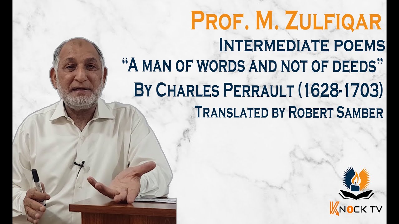 A Man of Words and not the Deeds | Intermediate Poem Pakistan | FA Pakistan poem | Sir Zulfiqar