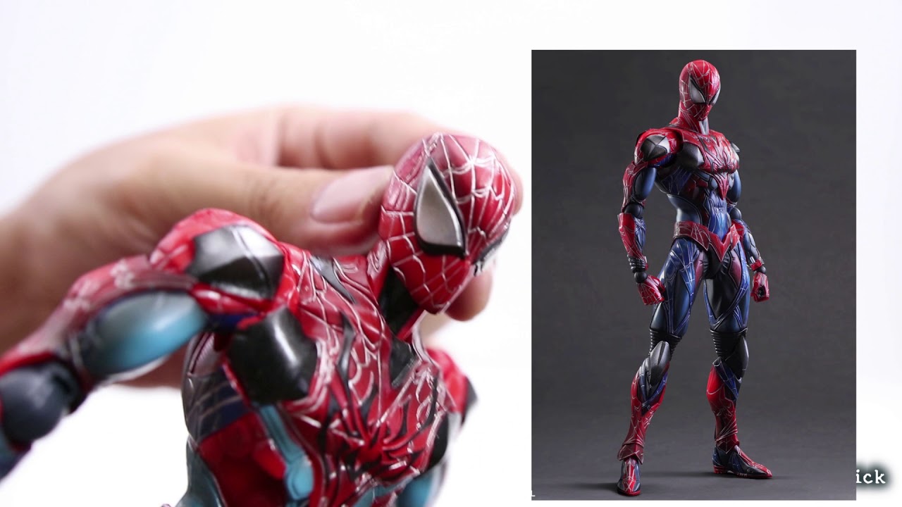 PLAY ARTS KAI  SPIDERMAN REPAINT REVIEW BY TOYTRICK