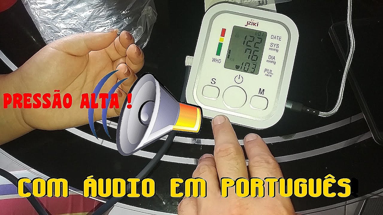 UNBOXING Aparelho medidor pressão arterial digital C/ ÁUDIO EM PORTUGUÊS Jziki ZK-B869 MERCADO LIVRE