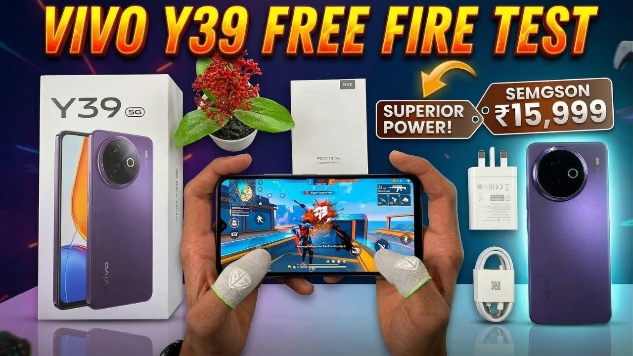 Vivo Y39 Free Fire Test | Vivo Y39 5G Gaming Test Free Fire | Free Fire Test In Vivo Y39 5g