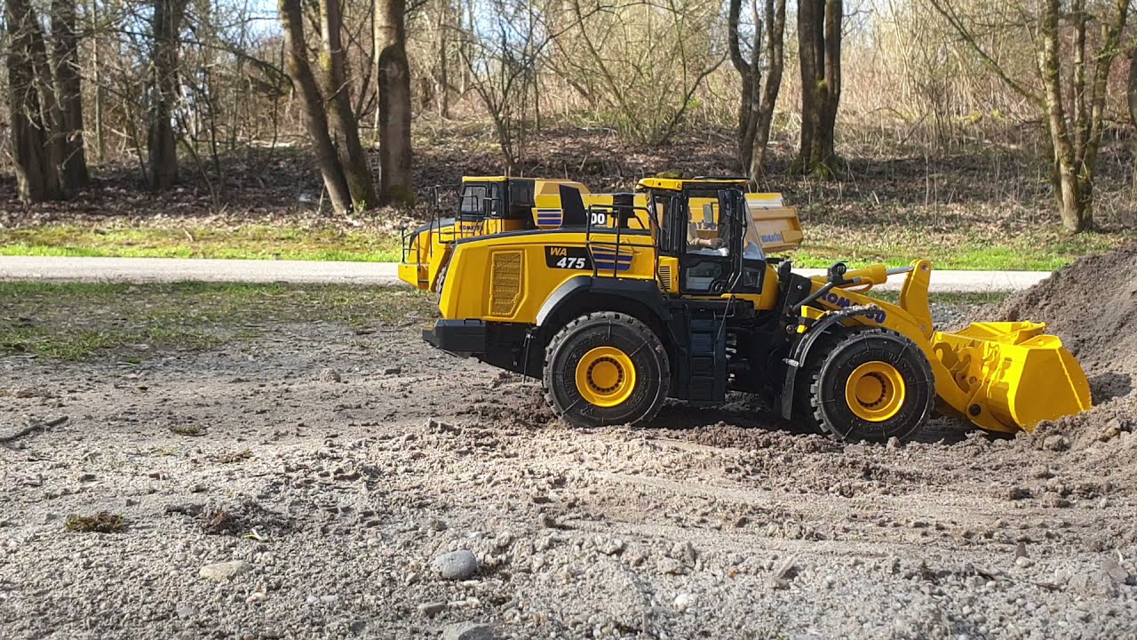 Erster Einsatz Fumotec Komatsu WA 475-10 Teil 1 / First use of the Fumotec Komatsu WA 475-10 part 1