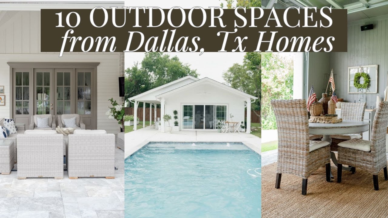 10 STUNNING Outdoor Spaces from Real Home Tours — Patios, Greenhouses & Pool Houses