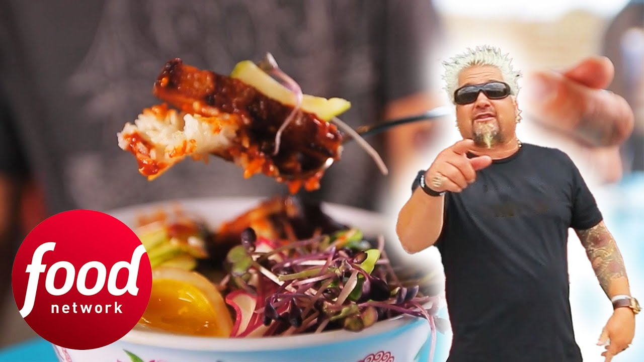 Guy Fieri WOWED By This 'Midwest Style' Korean Bibimbap!? | Diners, Drive-Ins & Dives