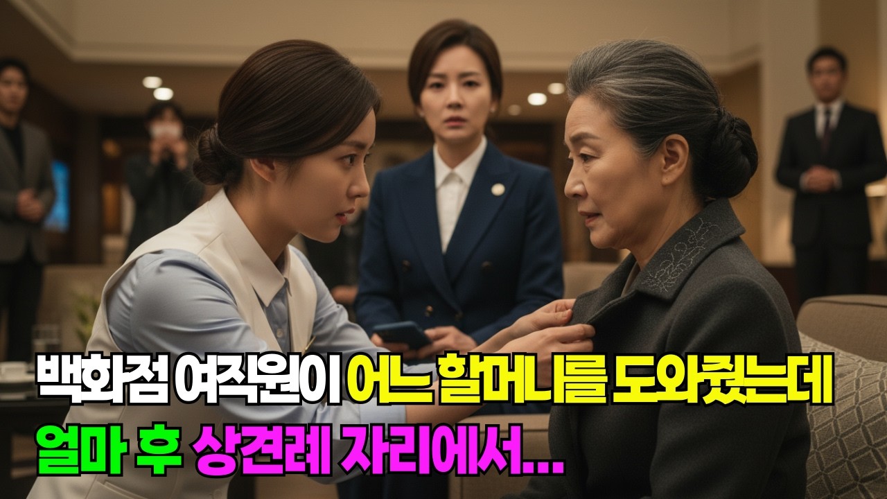 백화점에서 아르바이트를 하다가 무시당하고 있는 할머니를 도와주고, 얼마 후 상견례에서 다시 만나게 되는데...ㅣ노후사연ㅣ사이드사연ㅣ라디오사연ㅣ감동사연
