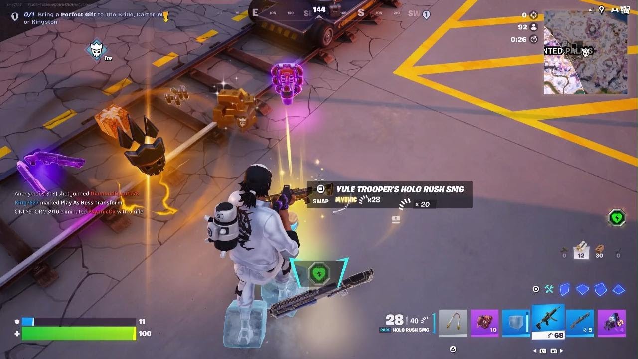 Fortnite battle Royale crown win gameplay ps5