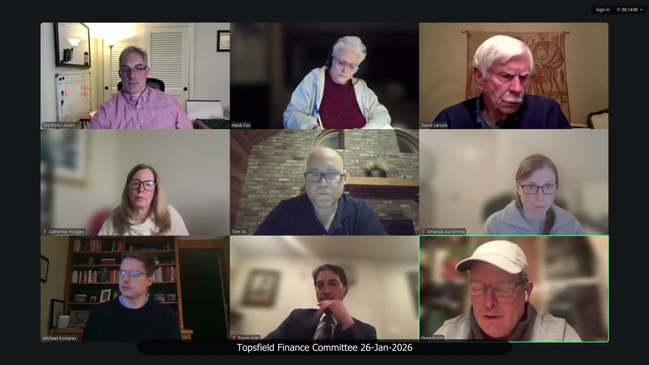 Topsfield Finance Committee 26-Jan-2026