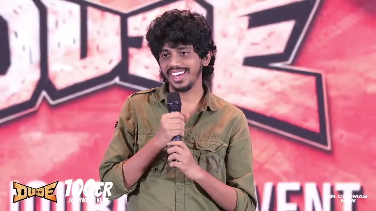 Director Keerthi swaran Speech At Dude 100 Crore Journey Event | Pradeep Ranganathan, Mamitha Baiju,