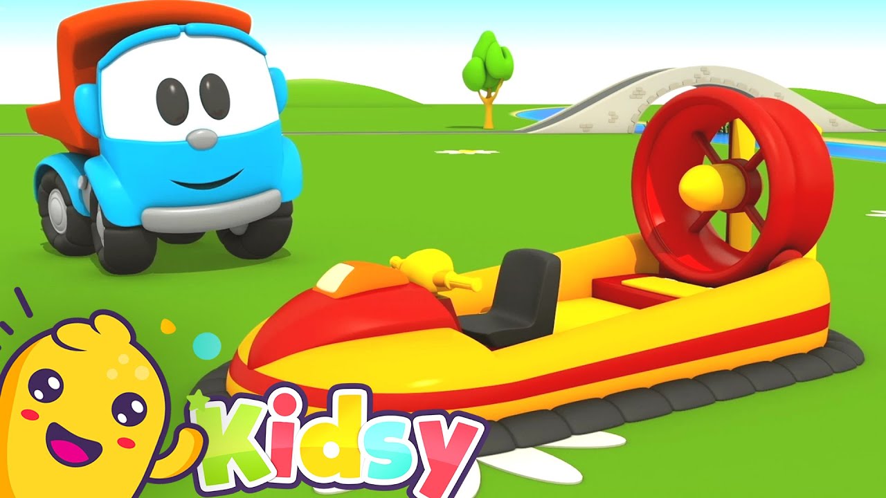 The Hovercraft and Leo the Truck | Happy Summer Songs for Kids | Kidsy