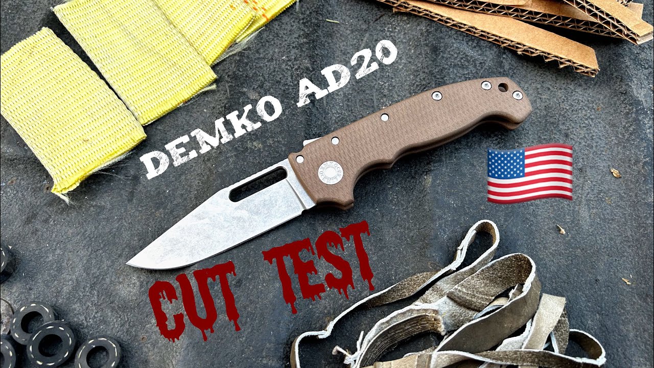🇺🇸Тест на порезы: Demko AD20! Крутой американский кинжал!