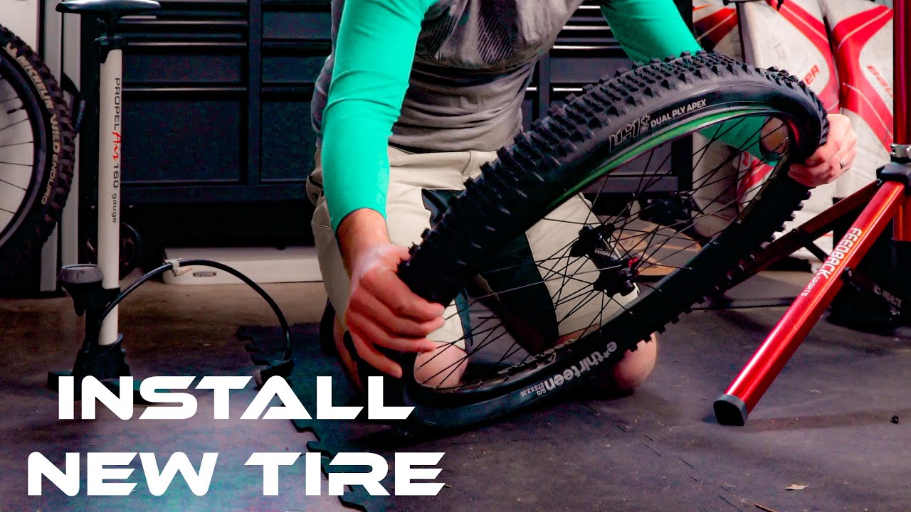 Install a New Mountain Bike Tire with Tube || Without Tools