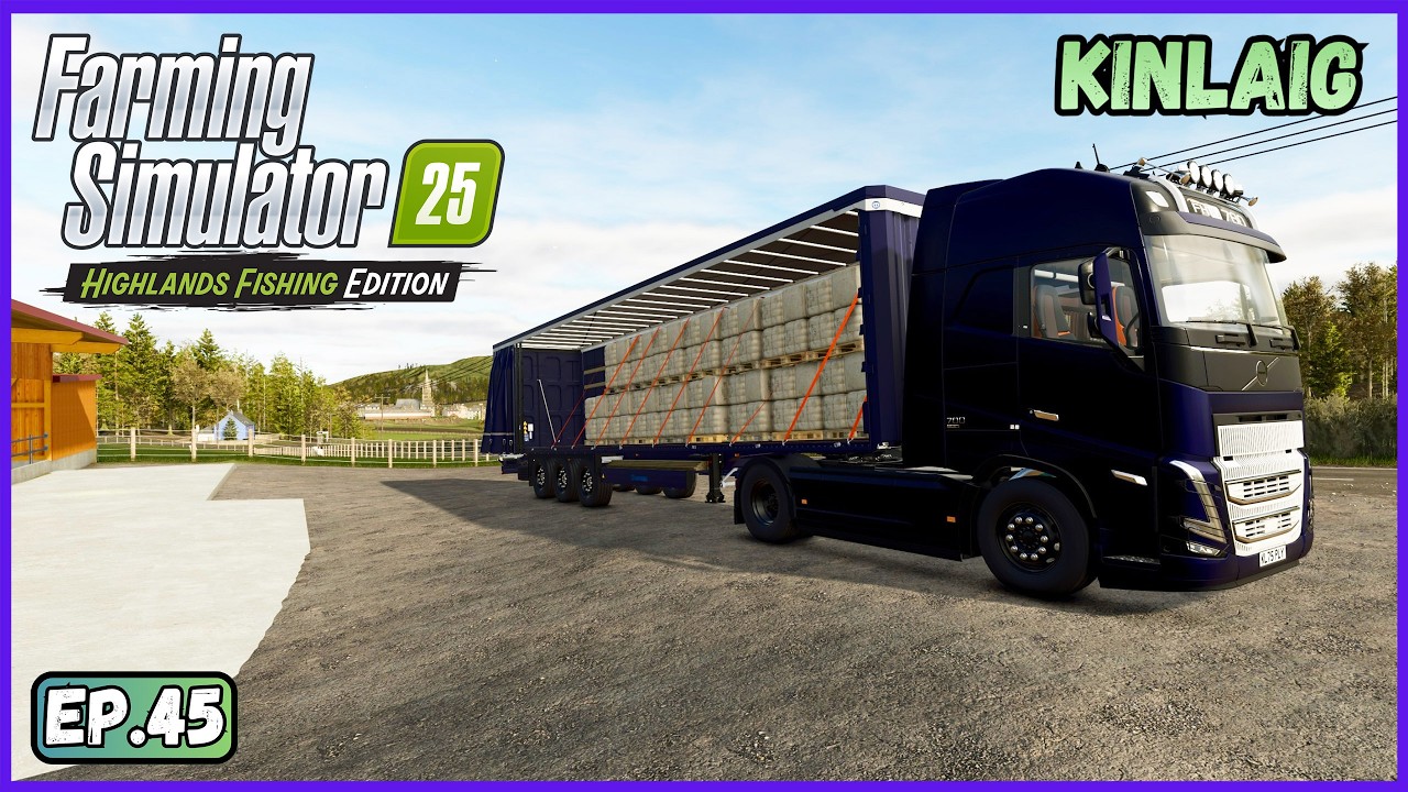 Новый грузовик и прицеп | Farming Simulator 25: Игровой процесс «Рыбалка в высокогорье» | Эпизод 45