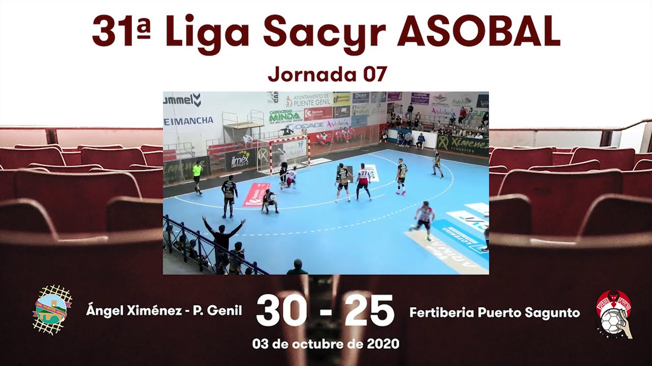 31ª Liga Sacyr ASOBAL J07: Ángel Ximénez P. Genil - Fertiberia Puerto Sagunto