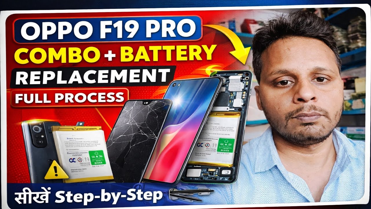 OPPO F19 Pro Combo & Battery Replacement | Full Repair Process | Sarvjeet Mobile Solution
