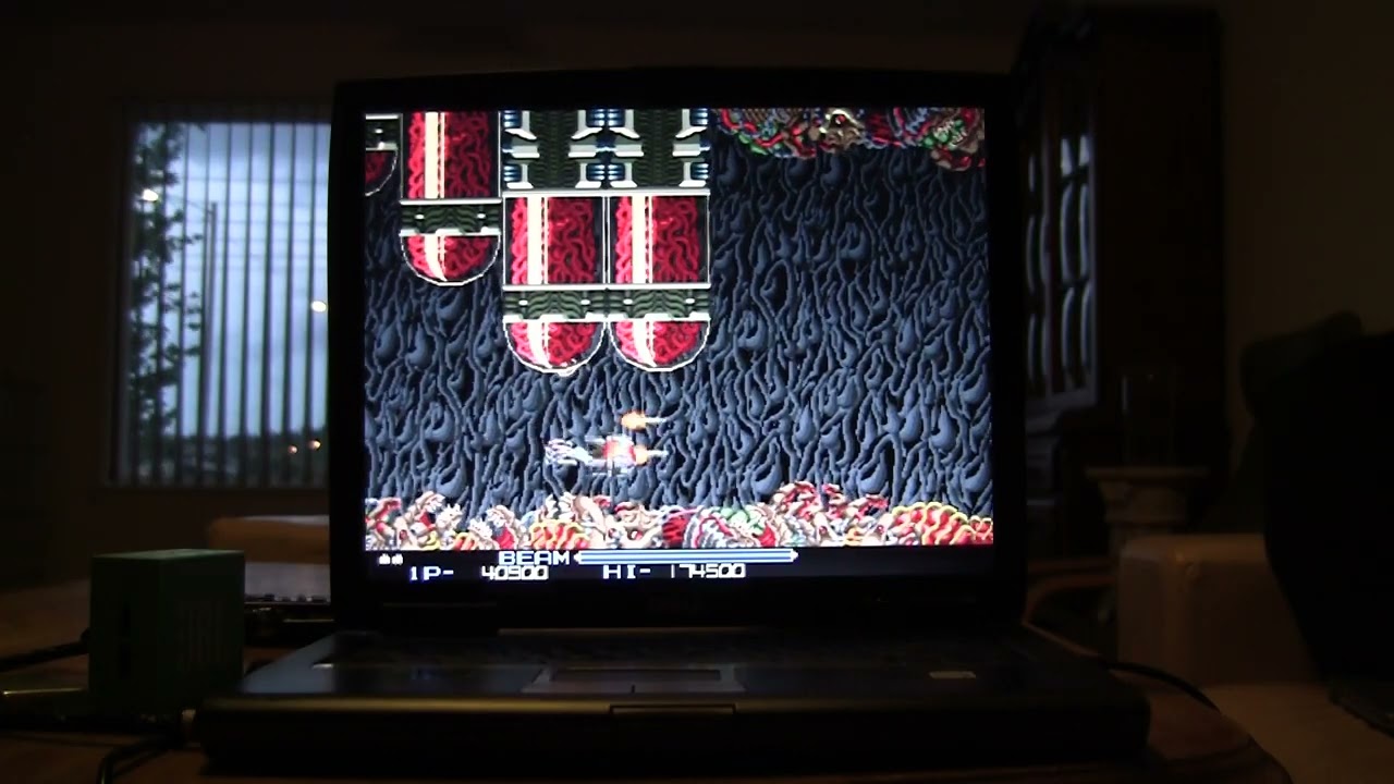 R-Type arcade version on AROS. Amiga clone OS for x86