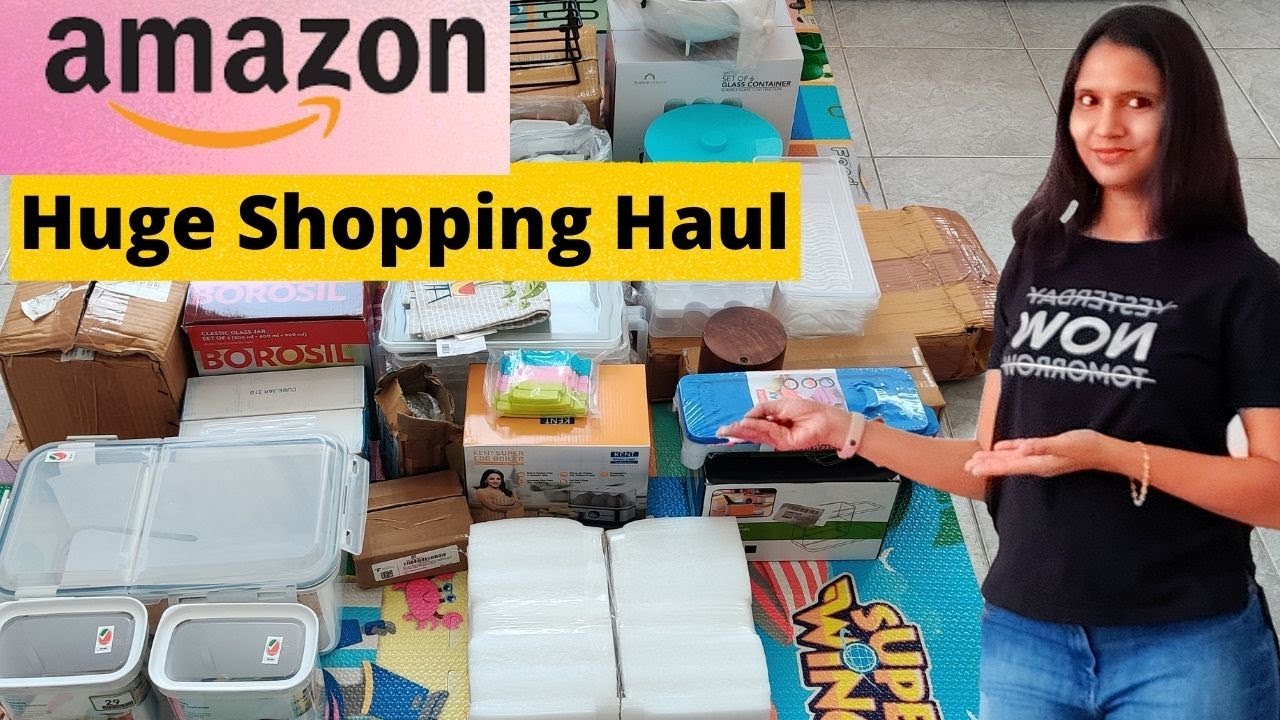 Huge Amazon Kitchen Haul 2021 - Must Have Products | Useful Kitchen Organizer Shopping Haul |