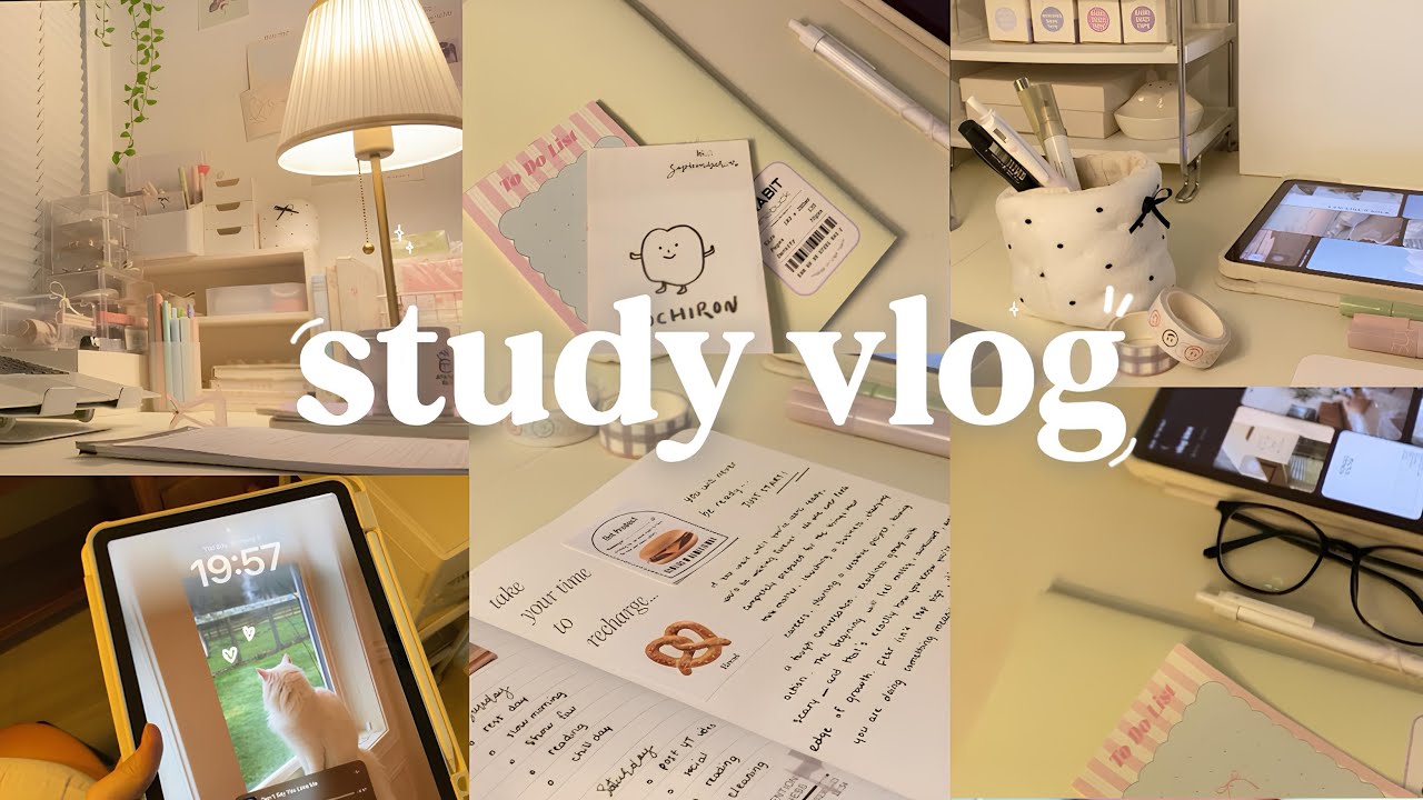 STUDY VLOG | 5:00am mornings, study productive, journal, motivation ˚ ༘୨ৎ