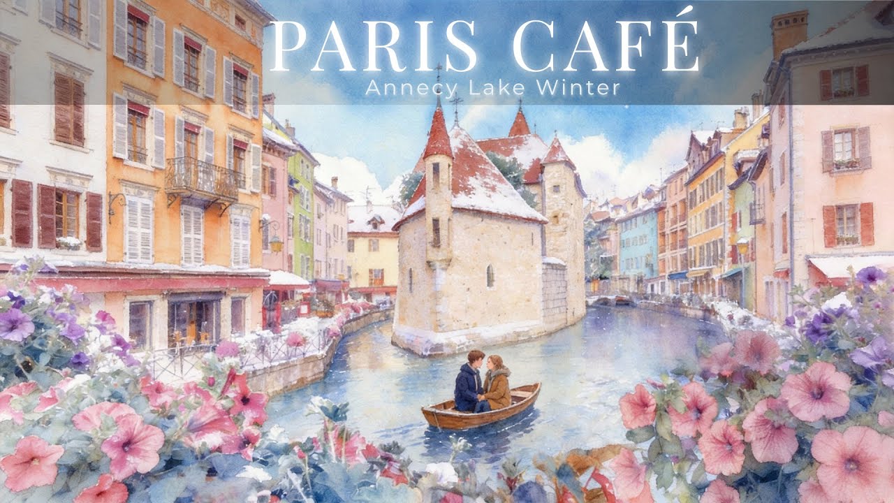 PARIS CAFÉ · Cozy French Café Jazz — Lake Annecy, Annecy, France