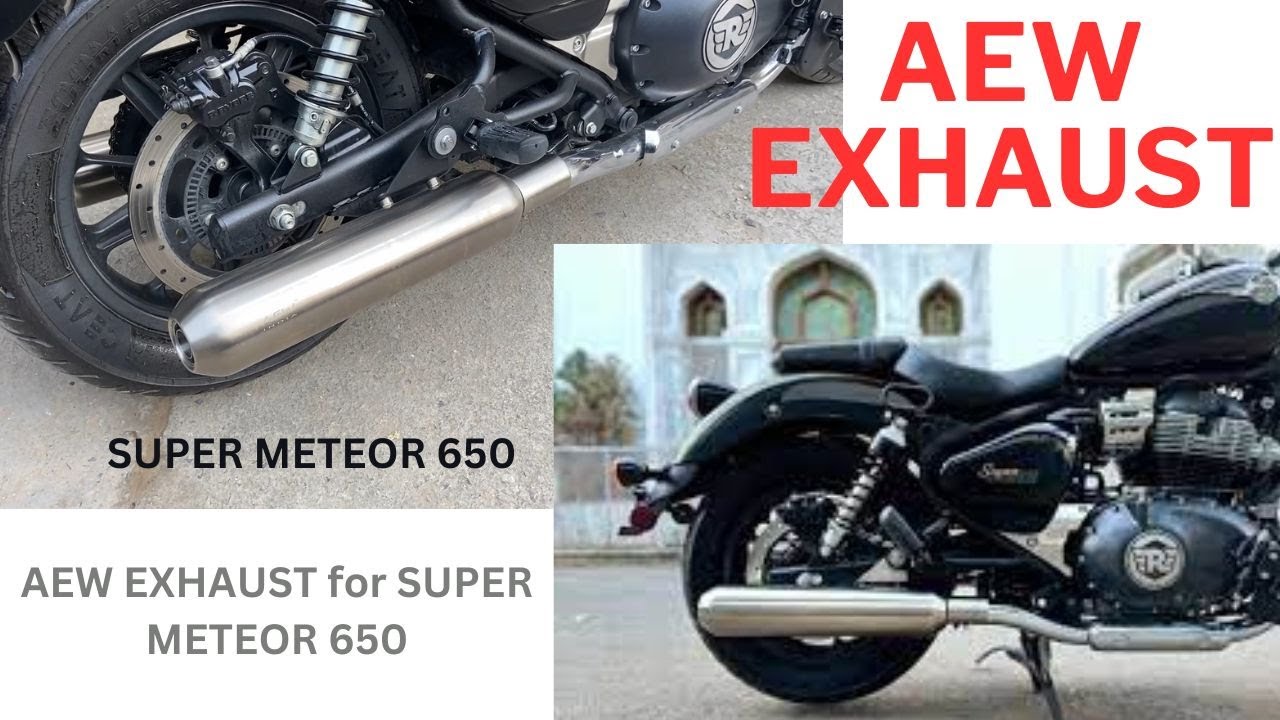 AEW Exhaust for Super Meteor 650 | Best Sounding exhaust for Super Meteor | Increased performance |