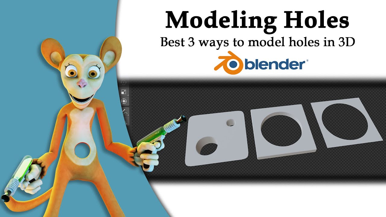 3 ways to model circular holes in 3D