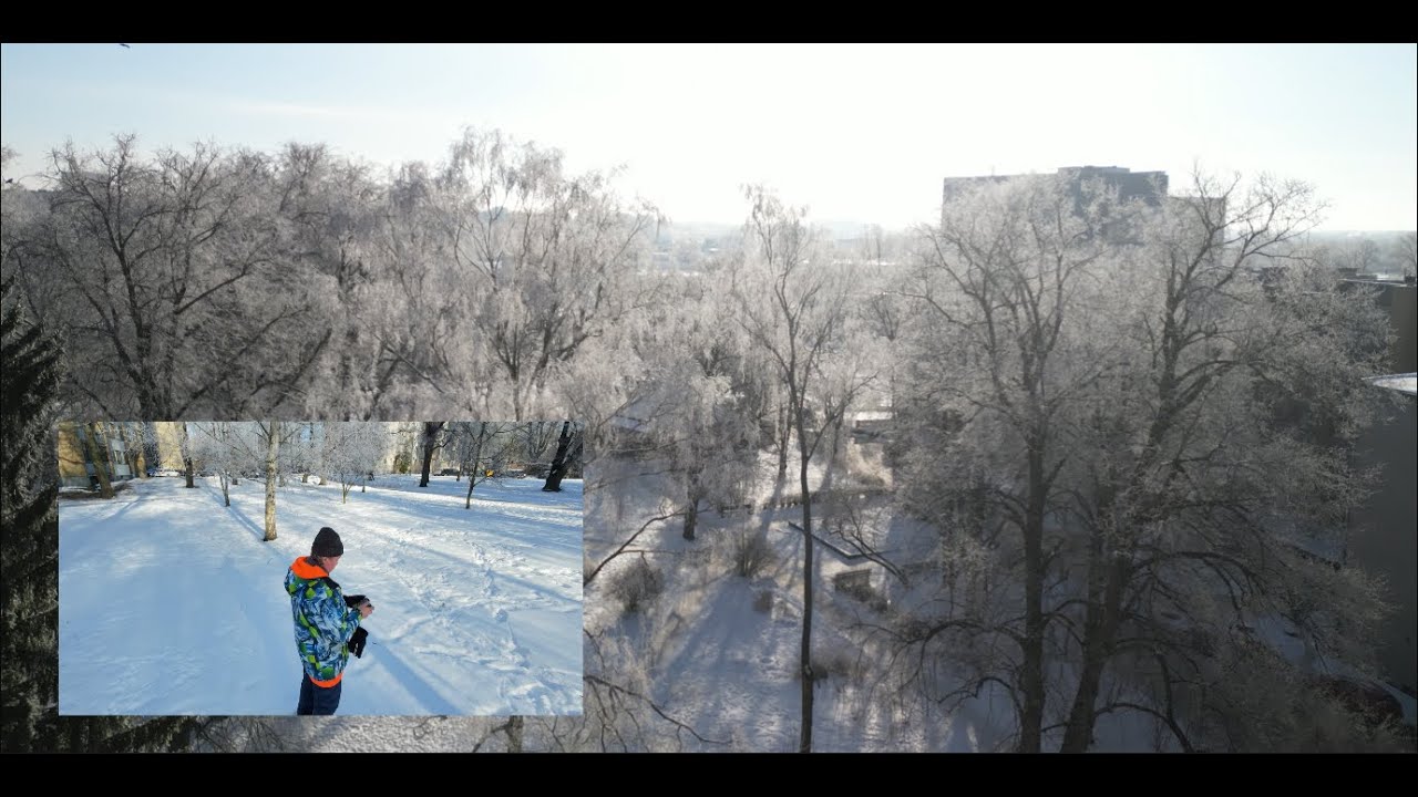 РИГА -18°C: Заморозил дроны ради этого кадра!Посмотрите, как выглядит город, когда всё покрыто инеем