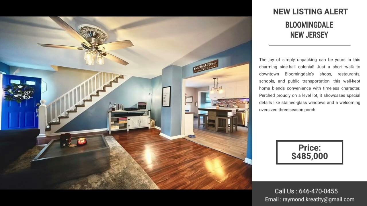 🏡 New Listing Alert: 1. Bloomingdale real estate 2. Side-hall colonial home 3. Waterfront propert...