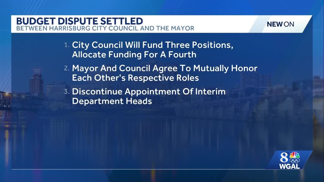 Harrisburg mayor, city council come to agreement regarding budget dispute