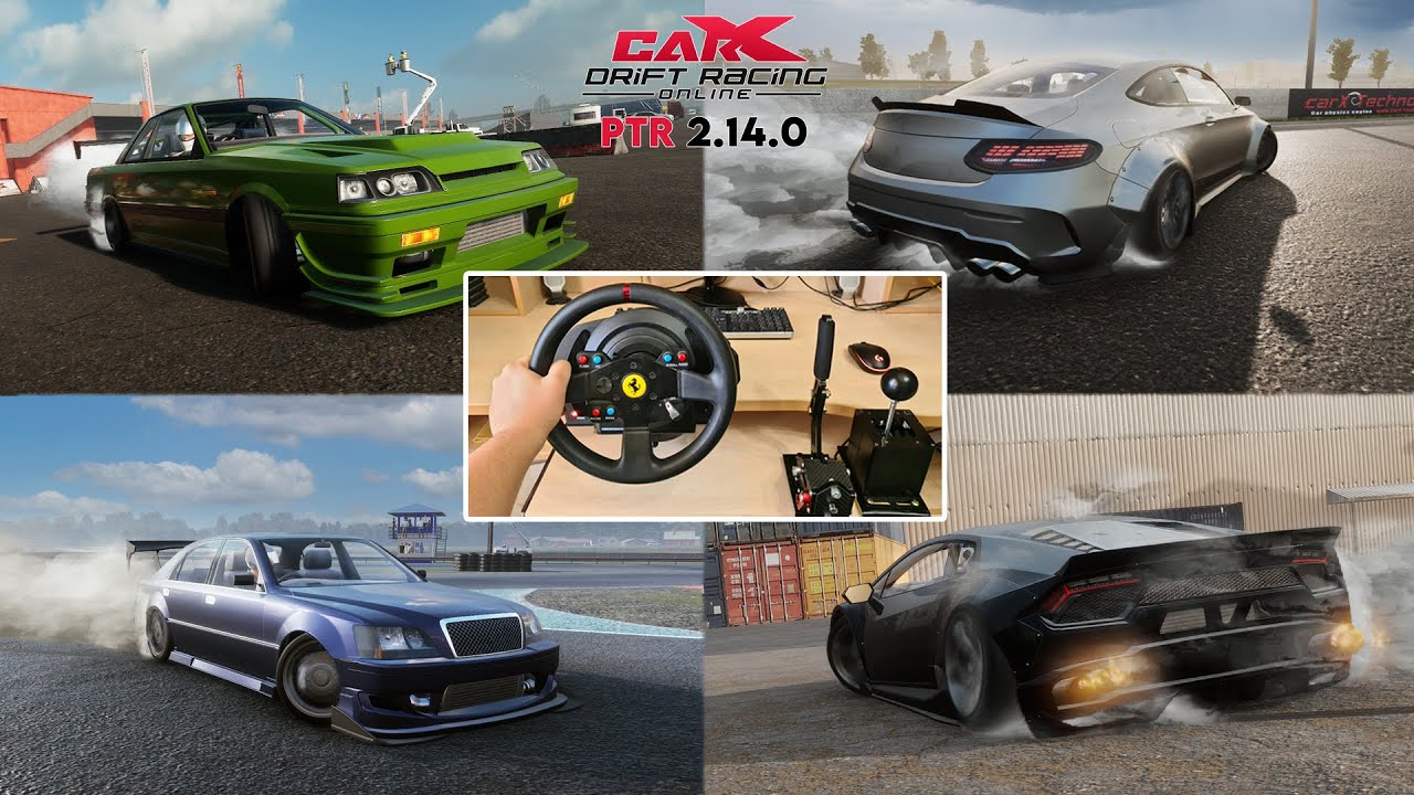 Drifting The 4 New CarX Update Cars (PTR 2.14.0) | Thrustmaster T300 + Shifter + Handbrake Gameplay