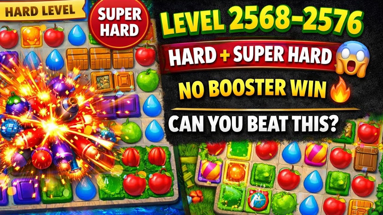 Gardenscapes Level 2568 to 2576 Gameplay | Hard & Super Hard Levels Completed 🔥 No Boosters