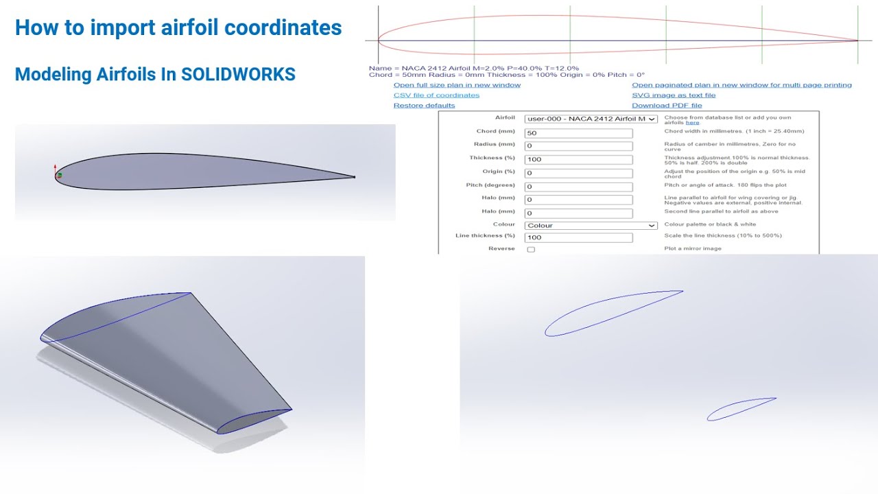 Как импортировать координаты профиля | Моделирование профилей в SOLIDWORKS