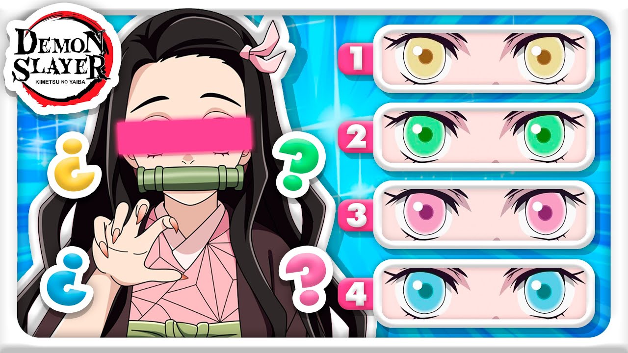 УГАДАЙТЕ ИСТИННЫЙ ЦВЕТ ГЛАЗ 👁️ (Истребитель демонов) ⚔️👺 Kimetsu no Yaiba/Demon Slayer QUIZ! ✅
