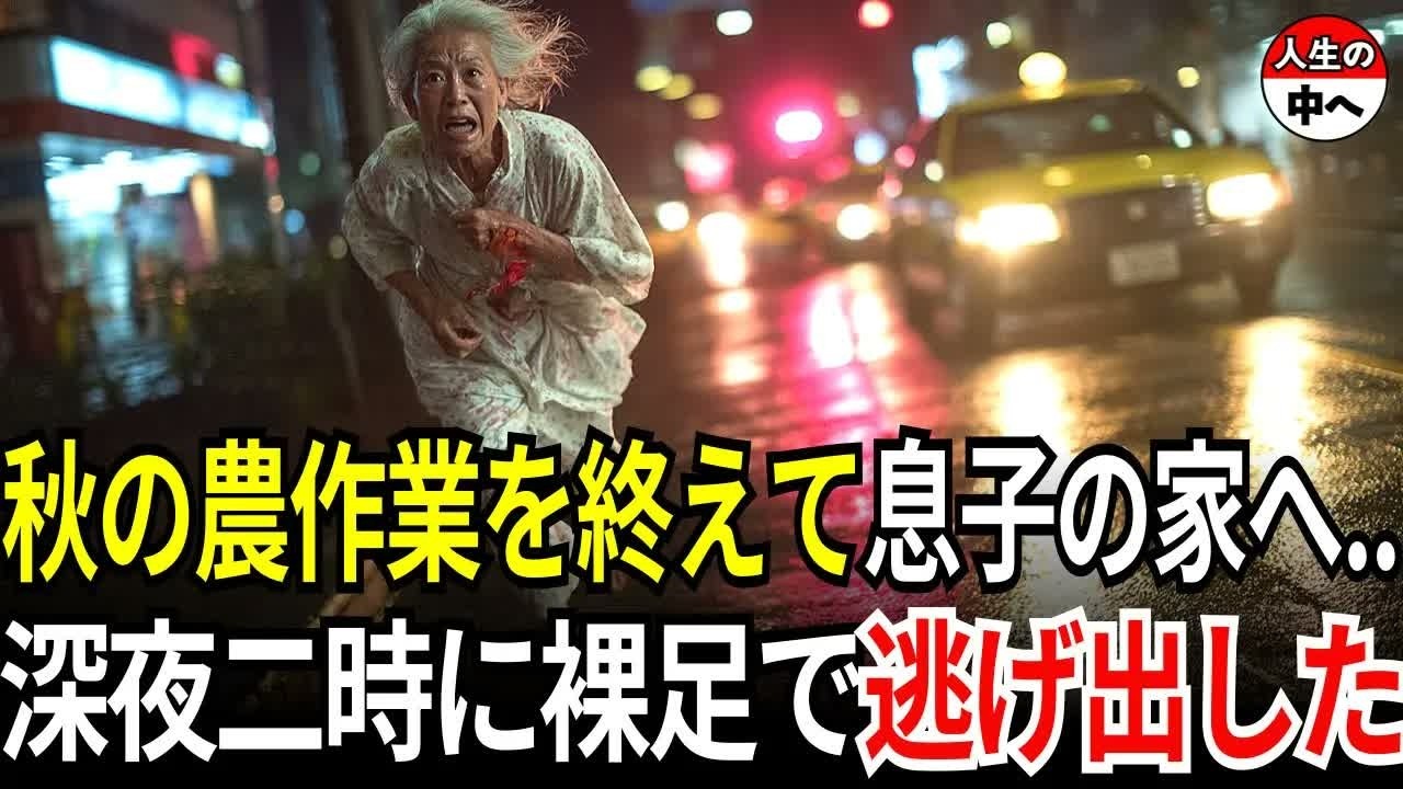 秋の収穫を終えて東京の息子の家に行ったら、深夜二時に逃げ出し、嫁を刑務所に送りました