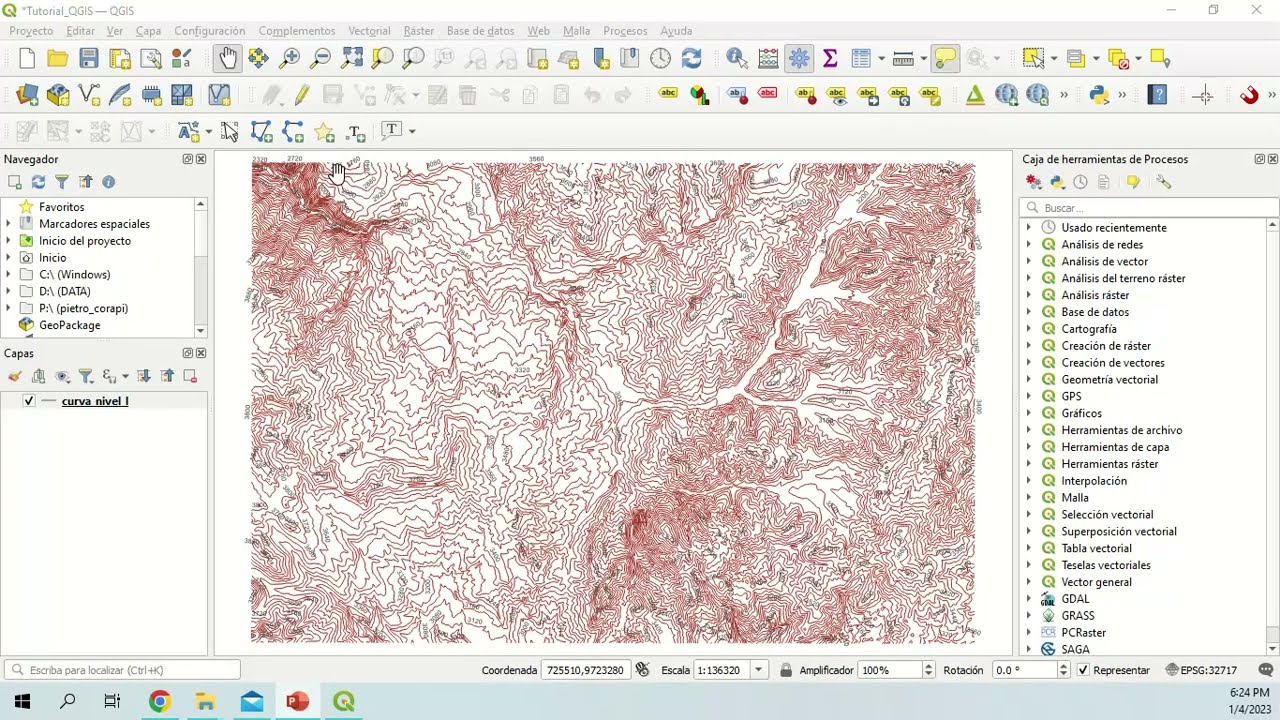 Como crear un Modelo Digital de Terreno (MDT) a partir de curvas de nivel