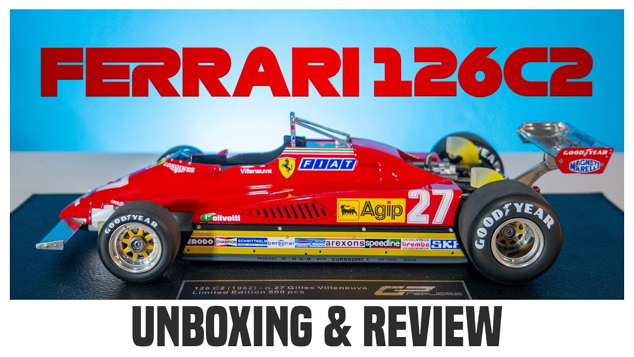GP Replicas 1/18 Gilles Villeneuve 1982 Ferrari 126C2 Model Car | Распаковка и обзор