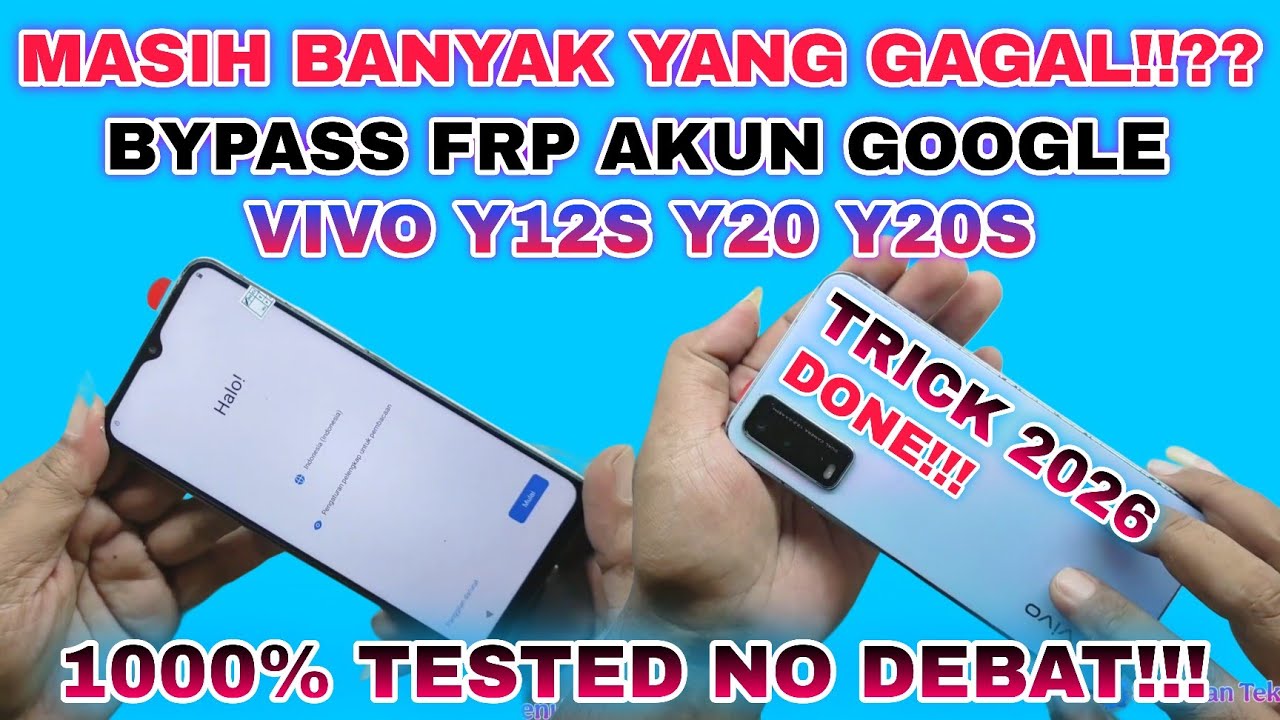 BYPASS FRP AKUN GOOGLE VIVO Y20 Y20S Y12S TERBARU TANPA PC || FIX BYPASS FRP GOOGLE ACCOUNT VIVO Y20