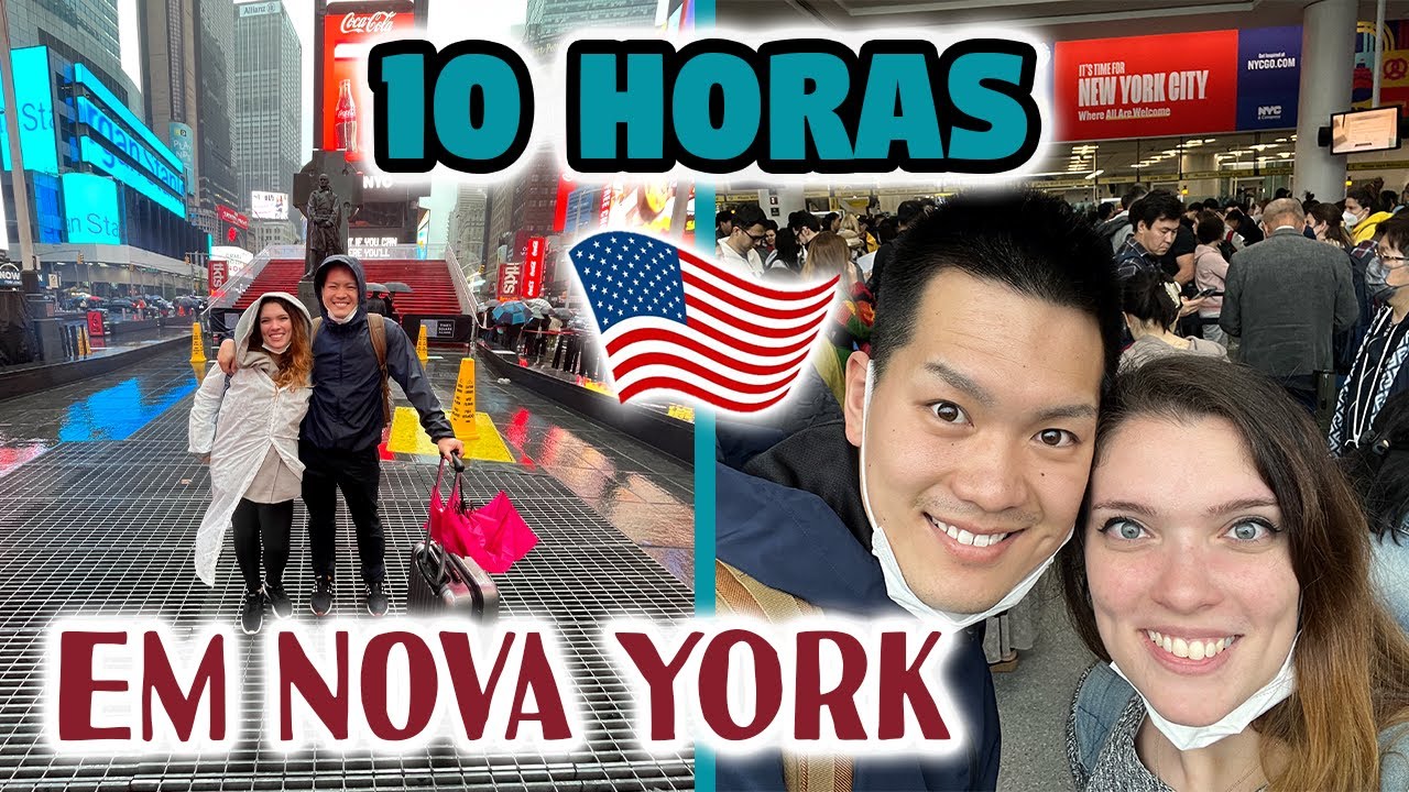 Nossa escala de 10 horas em New York ｜Viagem de ida para o Brasil