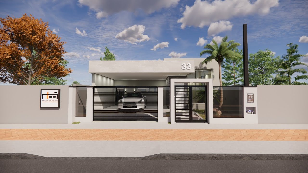 Projeto de Casa com 4 quartos em terreno 10x30 - 171m2 - Projeto 451