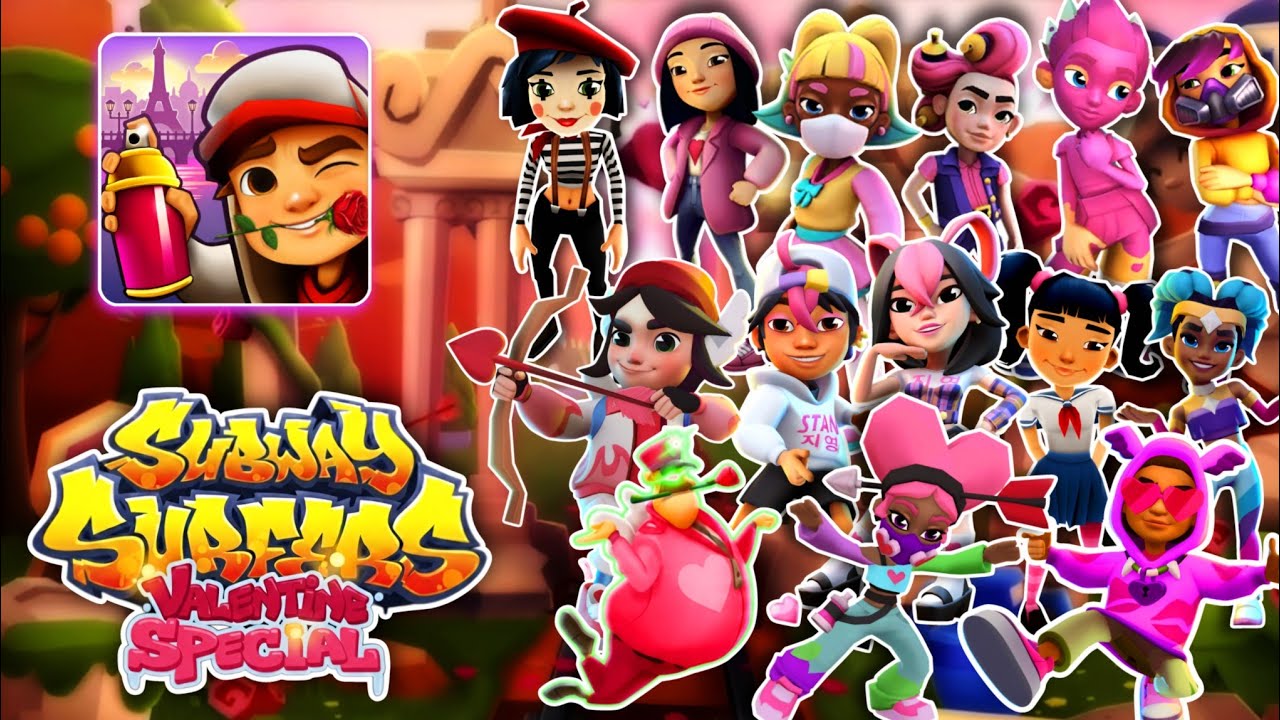 💕 Each and Every Characters & Hoverboards of Subway Surfers Valentine's Update | Valentine's Special