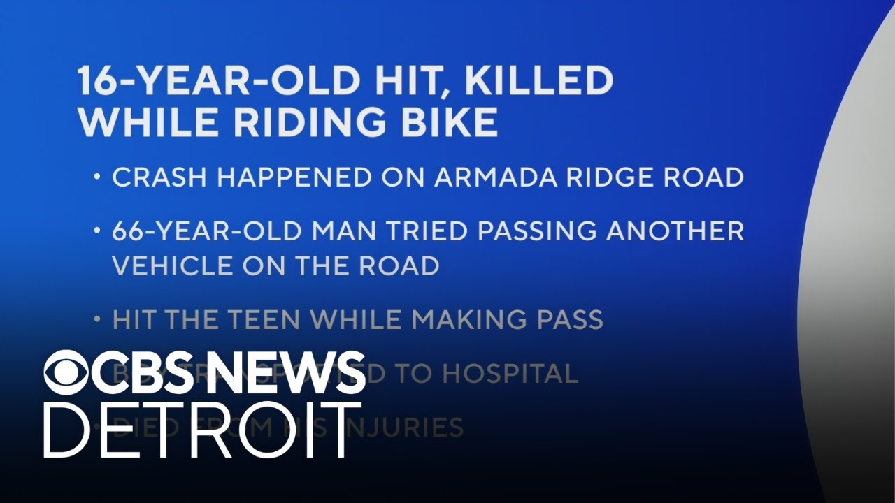 Teen fatally struck while riding bike in Macomb County