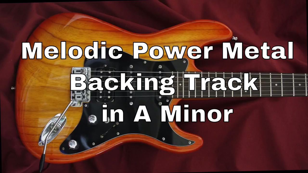 Melodic Power Metal Backing Track In A Minor
