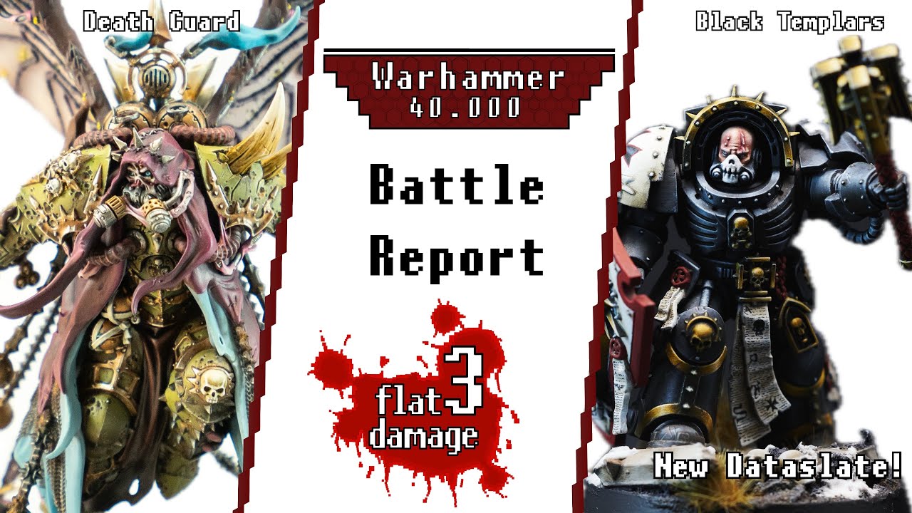 Death Guard vs. Black Templars - 2k Battle Report Warhammer 40K - *Neues Dataslate* - deutsch