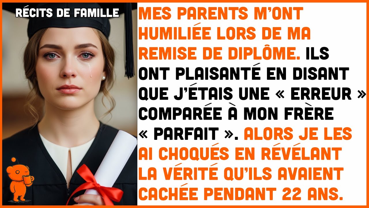 À ma remise de diplôme, mes parents m'ont humiliée en me traitant « d’erreur »…