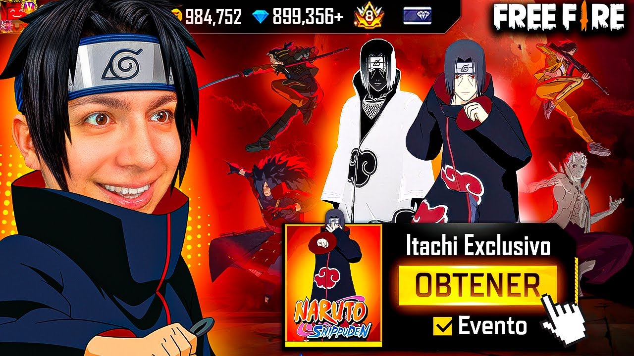 CONSEGUI a ITACHI en FREE FIRE😱ME COSTO 5,000 DIAMANTES!