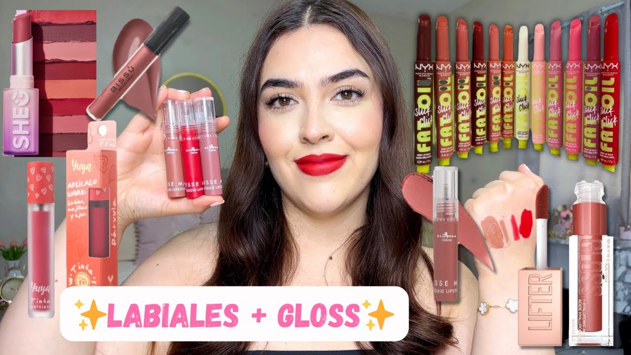 Mis Labiales Y Gloss Favoritos ✨ Biss&uacute;, Italia Deluxe, Maybelline Y M&aacute;s 🩷