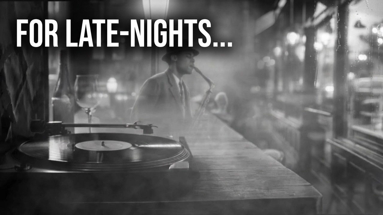 Black & White City Nights | Slow Jazz Blues for Study, Focus & Concentration